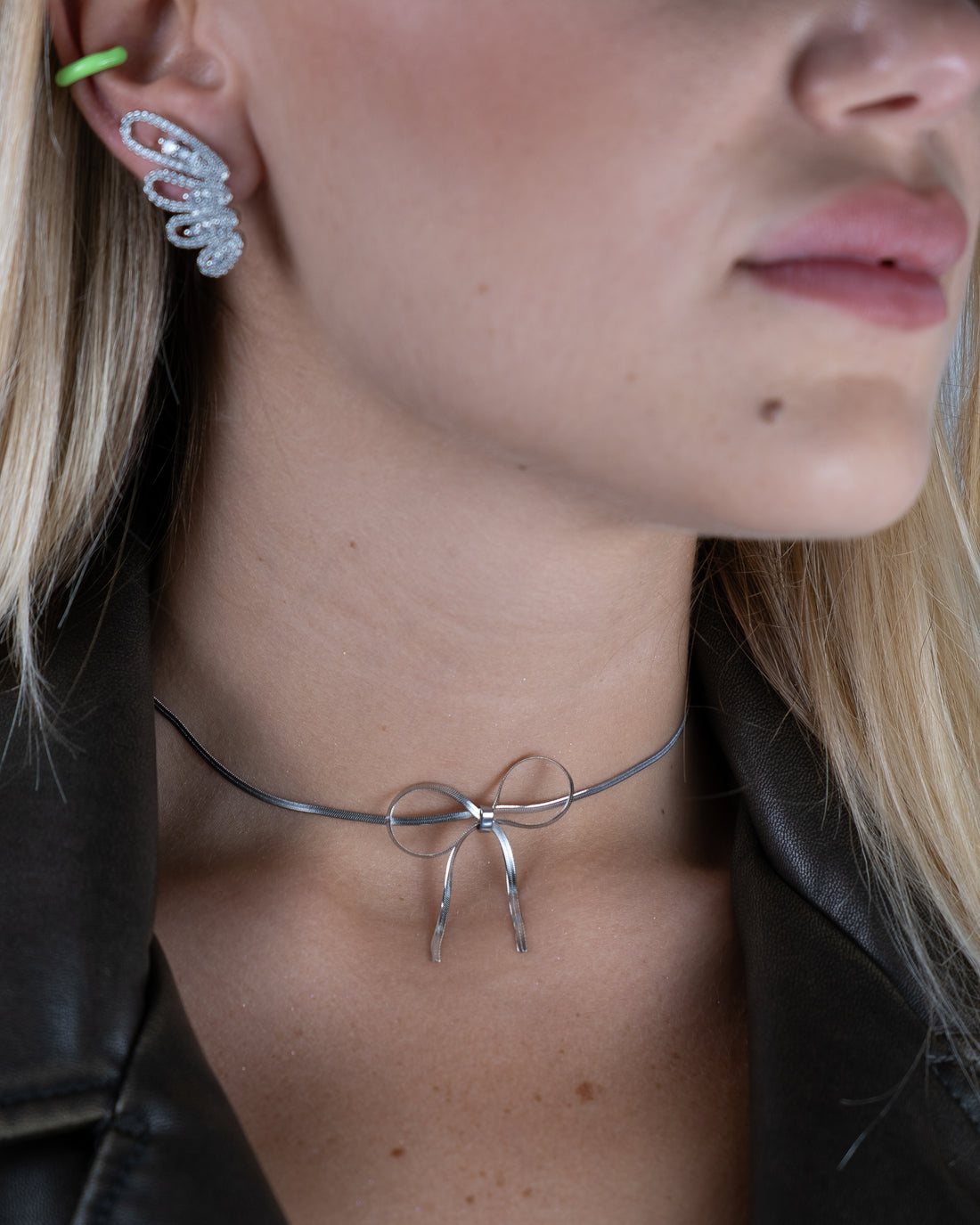 Choker fiocco