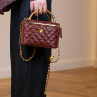 Borsa Camelia burgundy