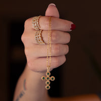 Collana Croce Magic gold