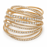 Set bracciali Filo strass