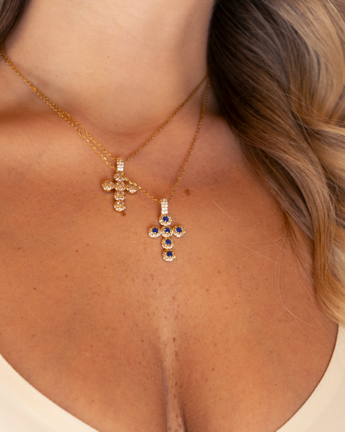 Collana Croce Magic gold