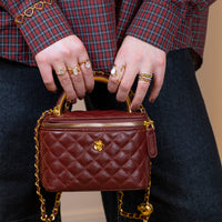 Borsa Camelia burgundy