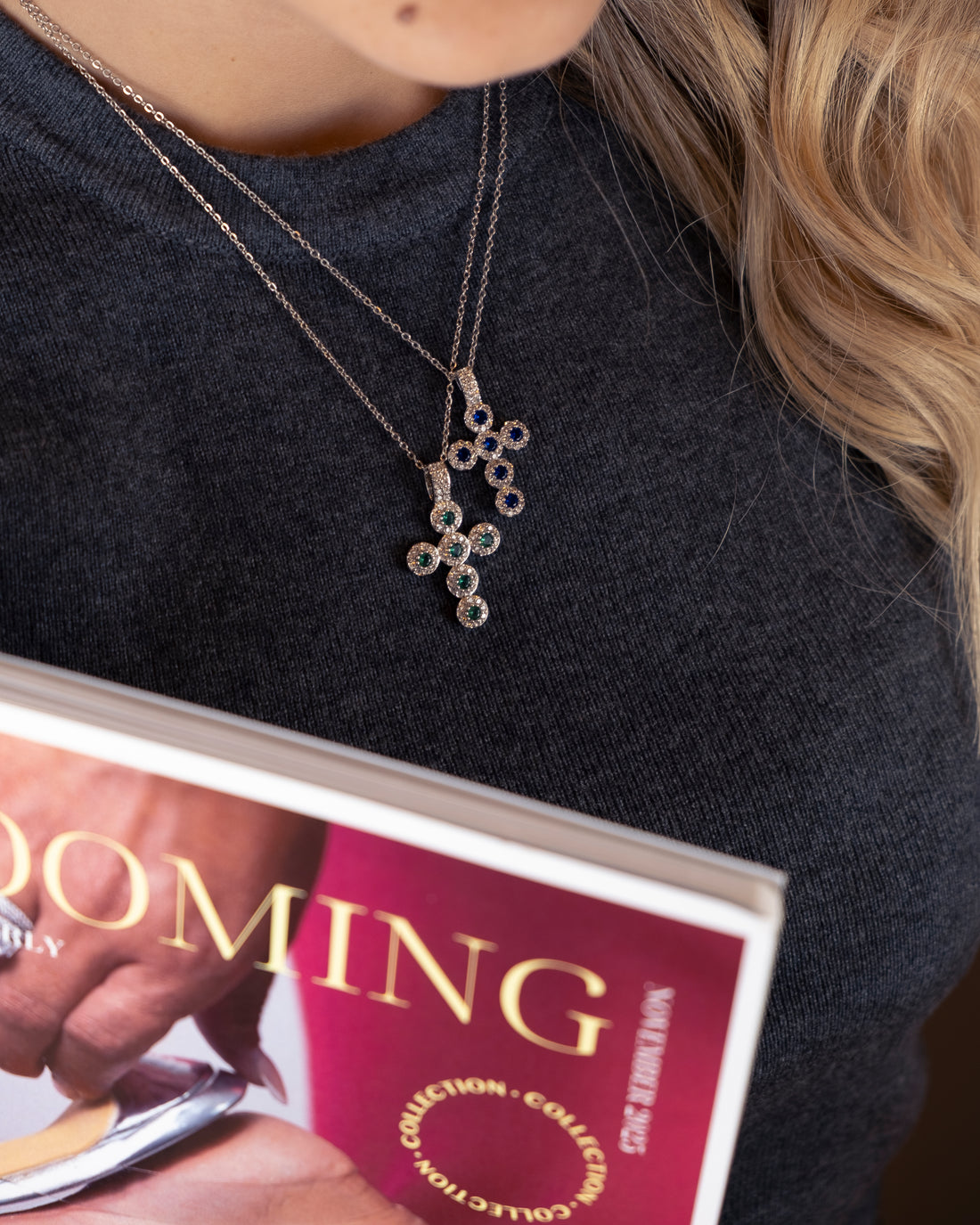 Collana Croce Magic silver