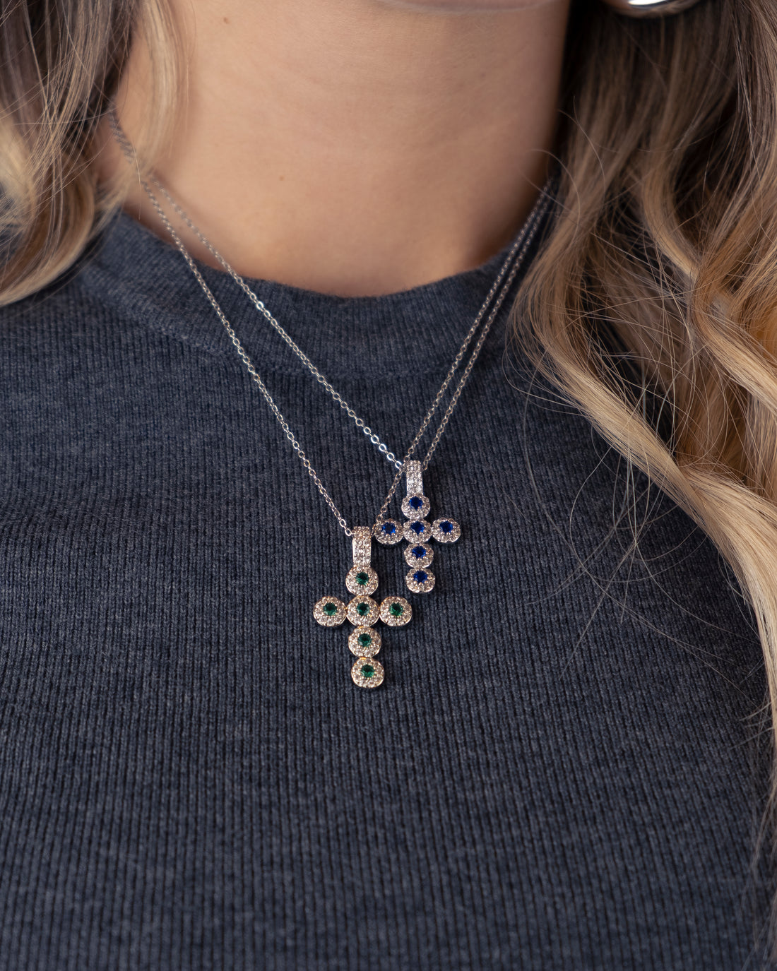 Collana Croce Magic silver