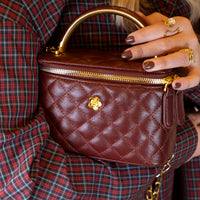 Borsa Camelia burgundy